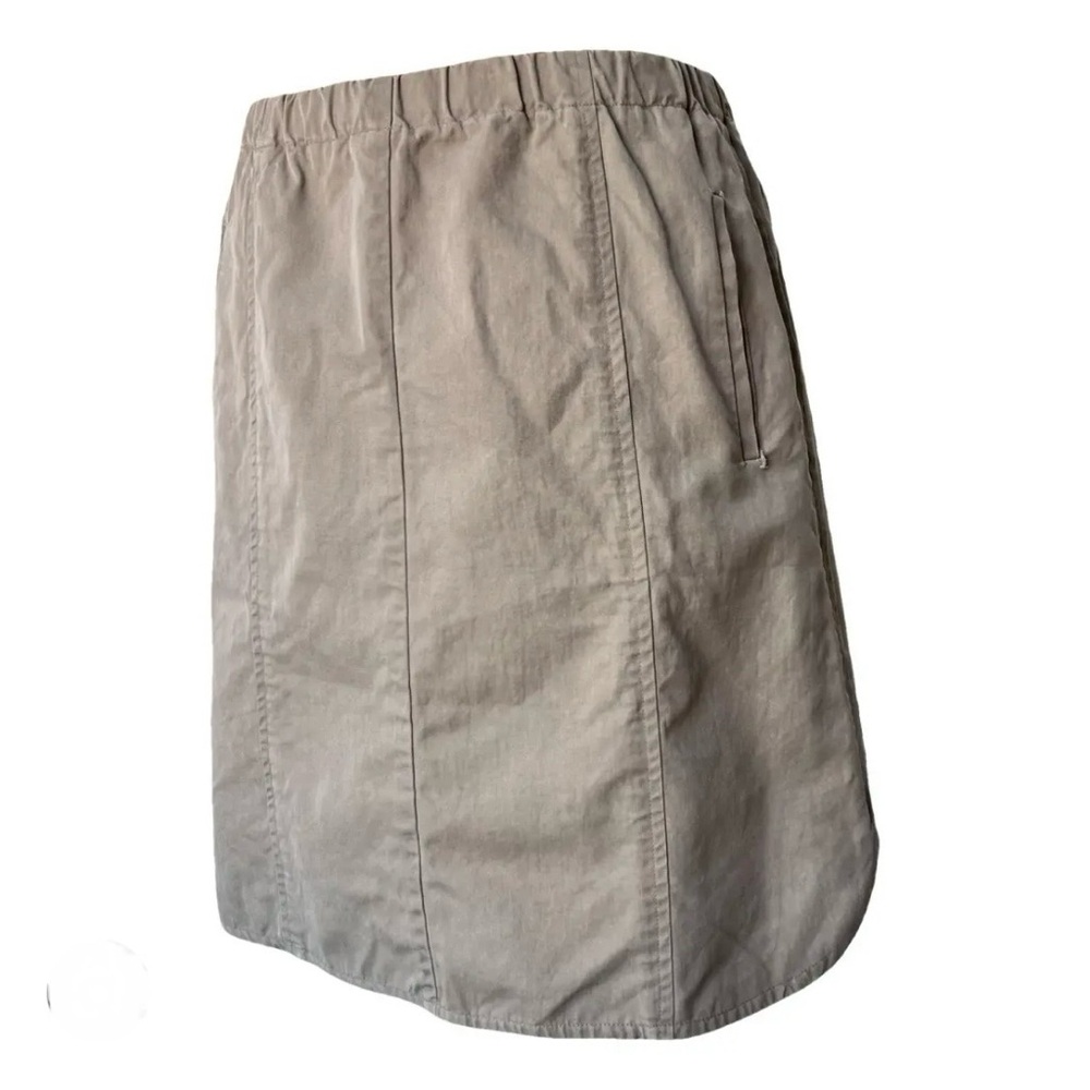 Marni Beige Elastic-Waist A-Line Skirt
